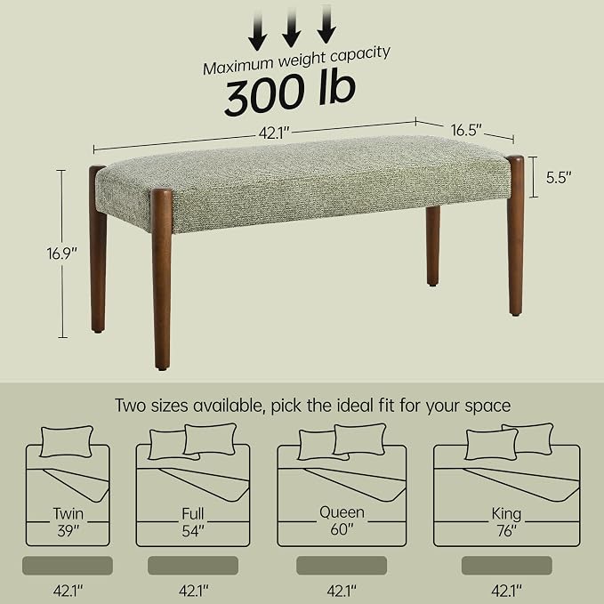 Usaint 42" End of Bed Bench - Image 2