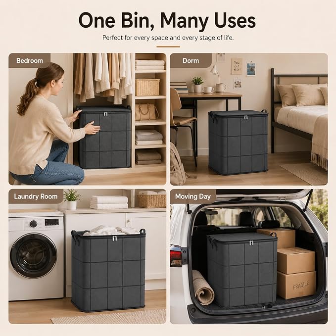 180L Spacious Moving Storage Bin - Image 8