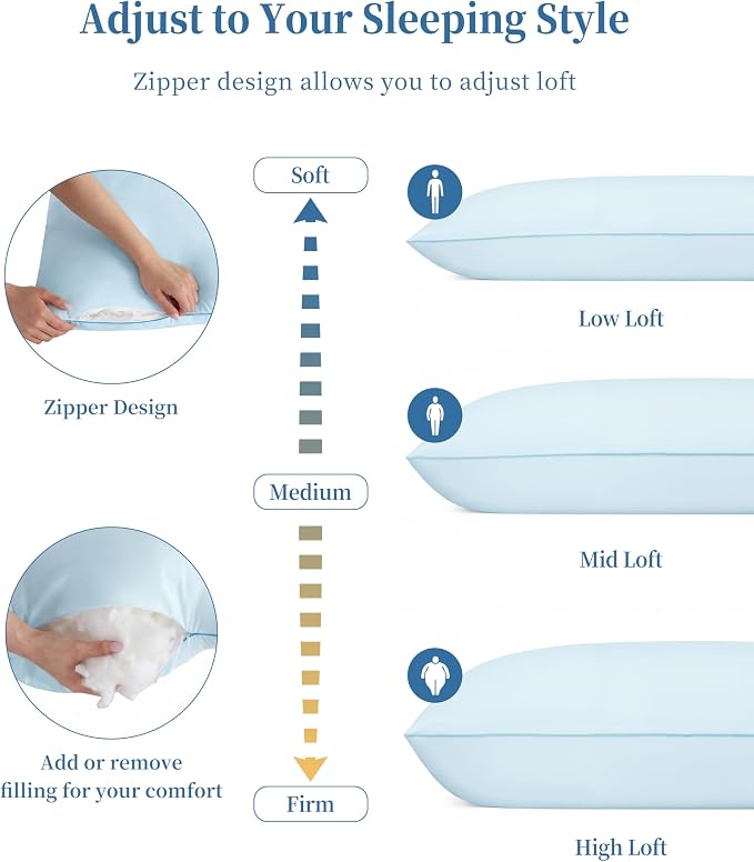 YZ HOME Full Body Pillow Insert -Large Long Bed Pillow - Image 6