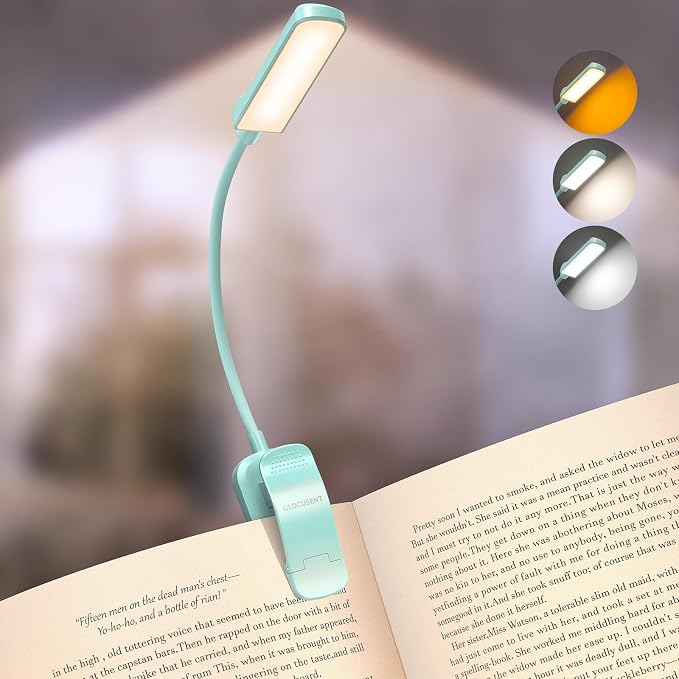 Glocusent 13 LED Book Lights for Reading at Night, Gifts for Book Lovers | by GLOCUSENT