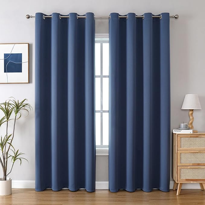 ChrisDowa Blackout Curtains for Bedroom and Living Room 120 Inches Long | 2 by ChrisDowa