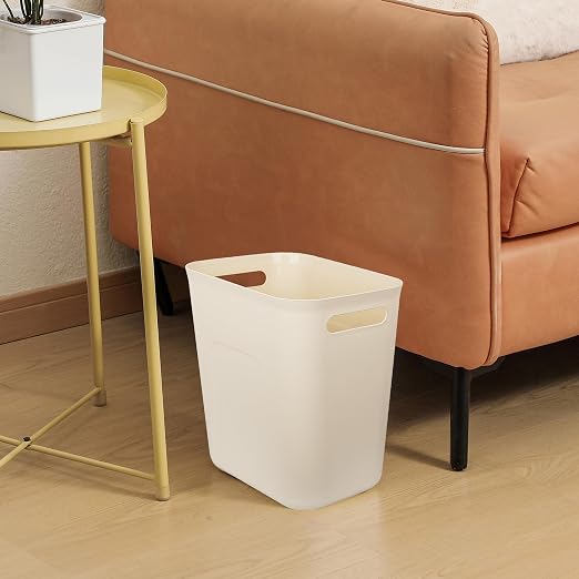 UUJOLY Plastic Small Bathroom Trash Can Wastebasket, 3.5 Gallon, Laundry Room - Image 4