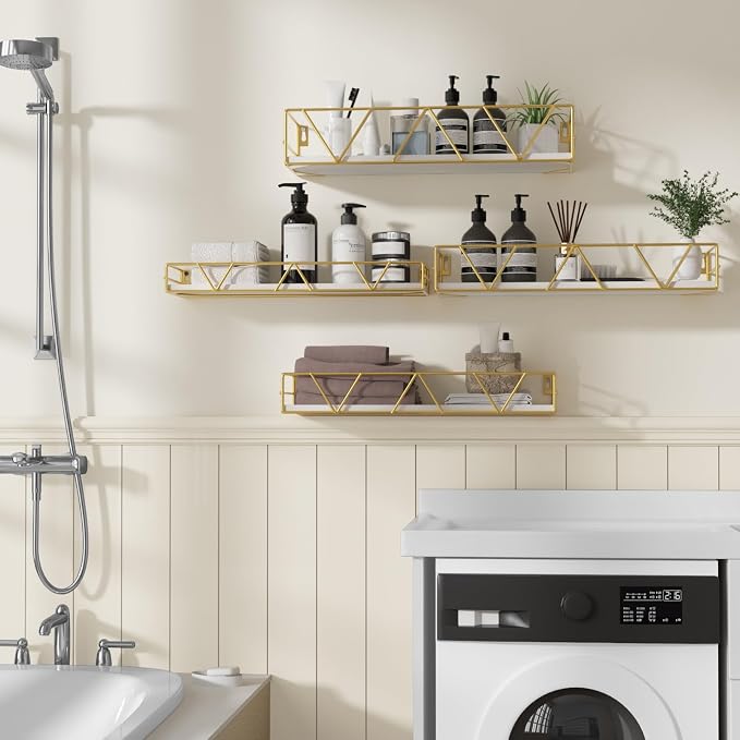 Floating Shelves Set of 4, Wood Wall Shelf, Farmhouse Shelf - Image 5
