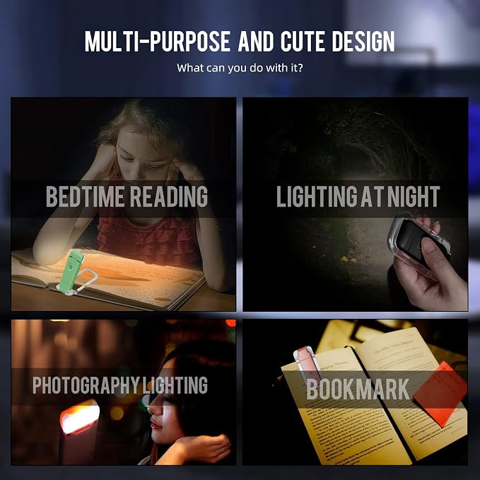 EGWASER Book Light for Reading in Bed, USB Rechargeable Clip on Book Lights - Image 8
