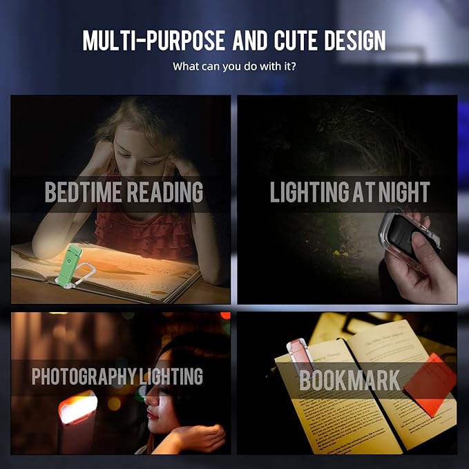 EGWASER Book Light for Reading in Bed, USB Rechargeable Clip on Book Lights - Image 8
