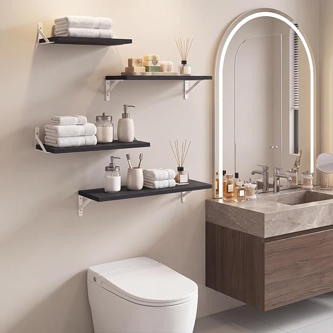 YGEOMER 4 Different Sizes Floating Shelves - Image 7