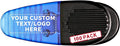 100 Magnetic Memo Holders Set - Customizable Text, Logo - Large Clip, Plastic - TBlue