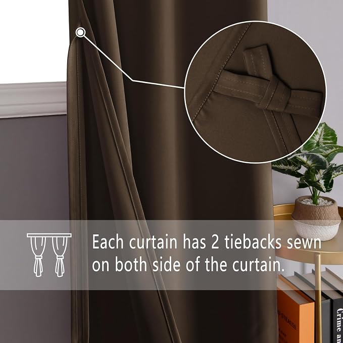 DWCN Blackout Curtains for Bedroom - Image 2