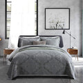3-Piece King Quilt Set Quilted Bedspread Oversized Microfiber Lightweight by Travan