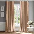 MIULEE Blush Beige Velvet Curtains 52x84 inches Luxury Blackout Curtains | by MIULEE