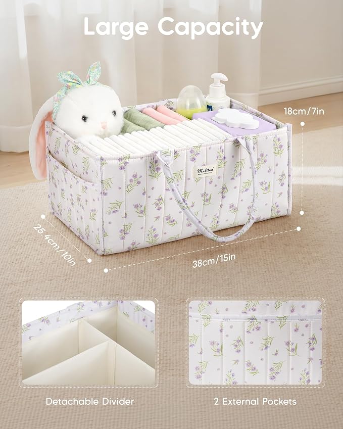Maliton Diaper Caddy Organizer - Image 3