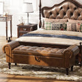 Apicizon 60" Bench with Storage, Upholstered Tufted Button Bedroom Bench with by APICIZON