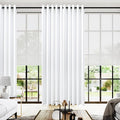 KOUFALL 96 Inch Curtains 2 Panel Set, Semi Blackout Extra Wide Living Room by KOUFALL
