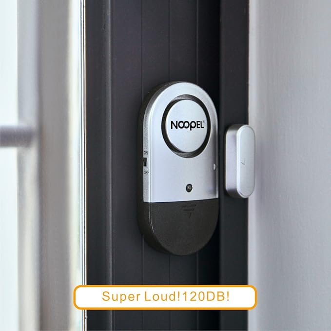 Door Alarms for Kids Safety, 6 Pack 120dB Pool Alarm Sensor for Doors and Windows, Window Alarms for Home Security, Burglar Intruder Entry Alert for Toddlers Personal Security