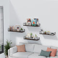 Amaoot Floating Shelves for Wall Set of 4, Wall Shelf Wood Floating Shelf | by Amoot
