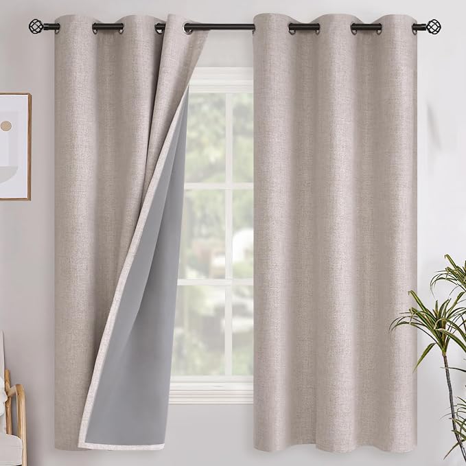 YoungsTex Linen Blackout Curtains by YoungsTex