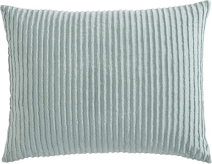 Beatrice Home Fashions Channel Chenille Standard Sham, lightweight tufted 100% by BeatriceHomeFashions