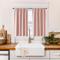 RYB HOME 100% Blackout Basement Curtains 36 inches Long, Heat & UV Blocking | by RYBHOME