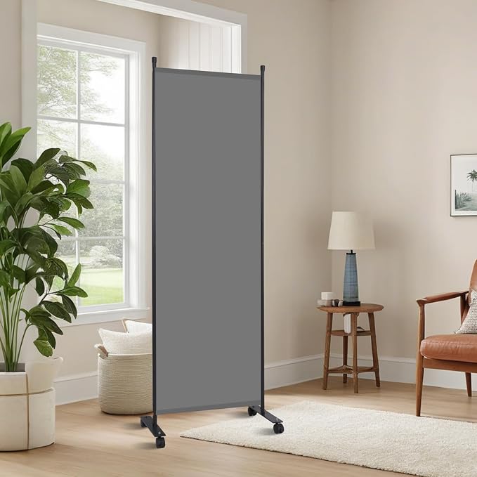 Room Divider 6FT 1 Panel Folding Privacy Screen by JVVMNJLK