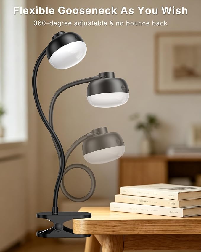 Pebble-Shaped Clip on Reading Light - Image 5