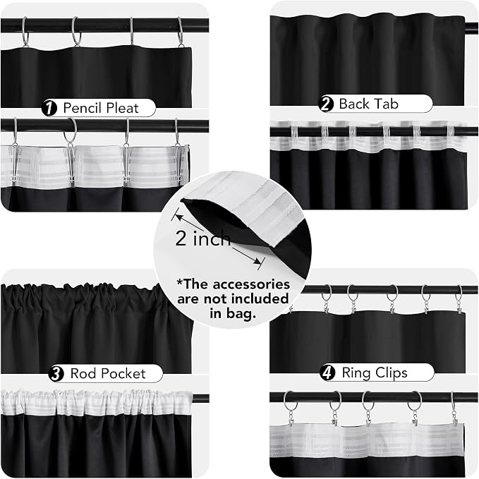 Deconovo 100% Blackout Curtains - Image 4