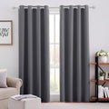 HOMEIDEAS Grey/Gray Blackout Curtains by HOMEIDEAS