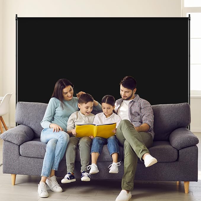Room Divider, 72x72Inch Large Single Panel Privacy Screen - Image 7