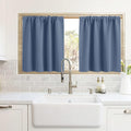 RYB HOME Cafe Blackout Curtains 24 inch Length by RYBHOME