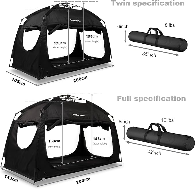 Indoor Instant Privacy Bed Tent for Sleeping,Quick Set-up Bed Canopies,Portable Bed Drapes with Large Space and 3 Doors (Galaxy, Full)