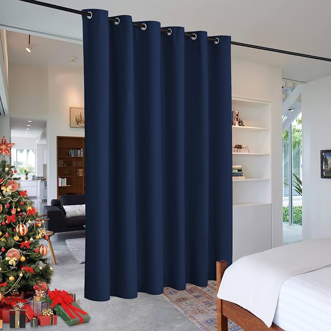 RYB HOME Extra Wide Curtains for Bedroom Closet Office Living Room Divider | by RYBHOME