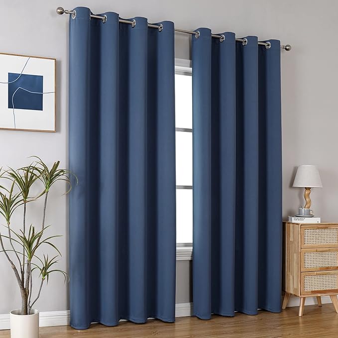 ChrisDowa Blackout Curtains for Bedroom and Living Room 102 Inches Long | 2 - Image 5