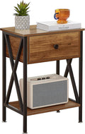 VECELO Nightstand, Modern Bedside End Table, Night Stand by VECELO