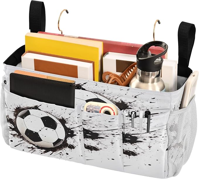 Soccer Ball tag8 Bedside Caddy Storage Bag Bedside Organizer - Image 3