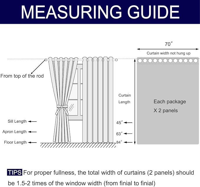 DWCN Blackout Curtains for Bedroom - Image 2
