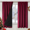 BGment Christmas Red Blackout Curtains by BGment