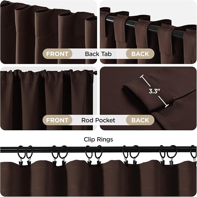 Joydeco 72 Inch Blackout Curtains - Image 3