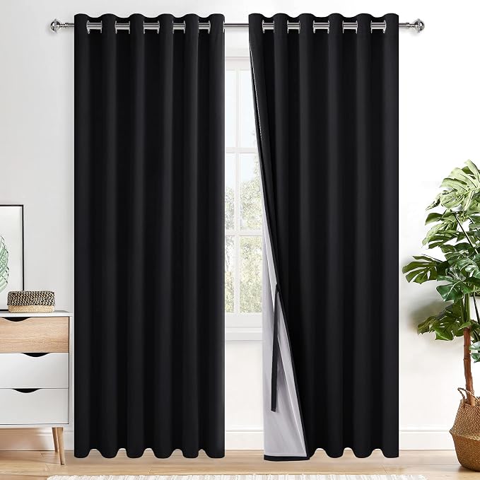 XWZO 100% Blackout Curtain Panels by XWZO