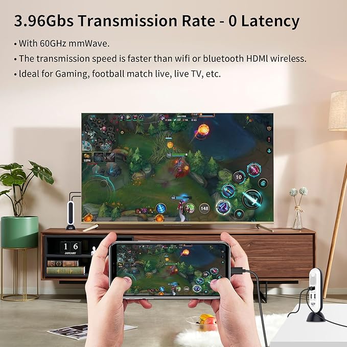 PeakDo Wireless HDMI Transmitter and Receiver 4K@30Hz,0 Latency Wireless HDMI 4K Kit,100ft HDMI Wireless,Wireless HDMI Extender for Streaming Video/Audio to TV/Monitor from Laptop,PC,PS5,Xbox,Camera