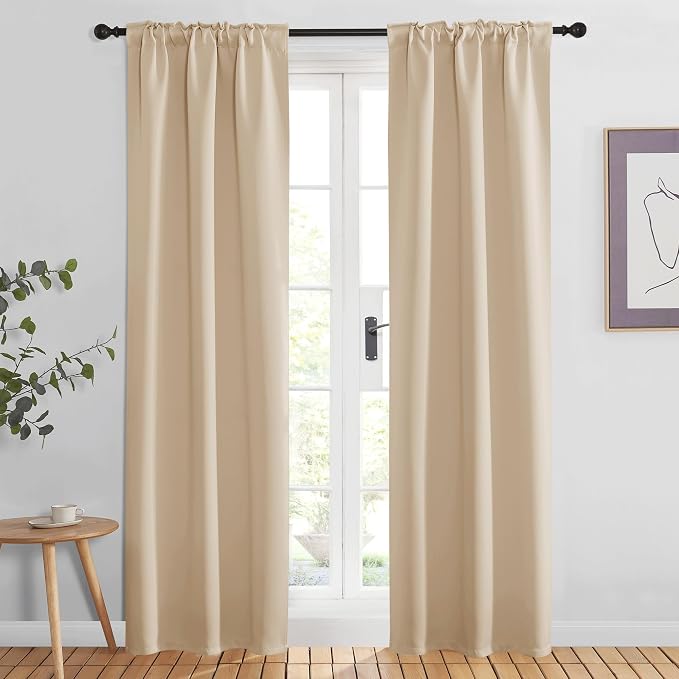 NICETOWN Window Treatment Room Darkening Curtains - Image 2
