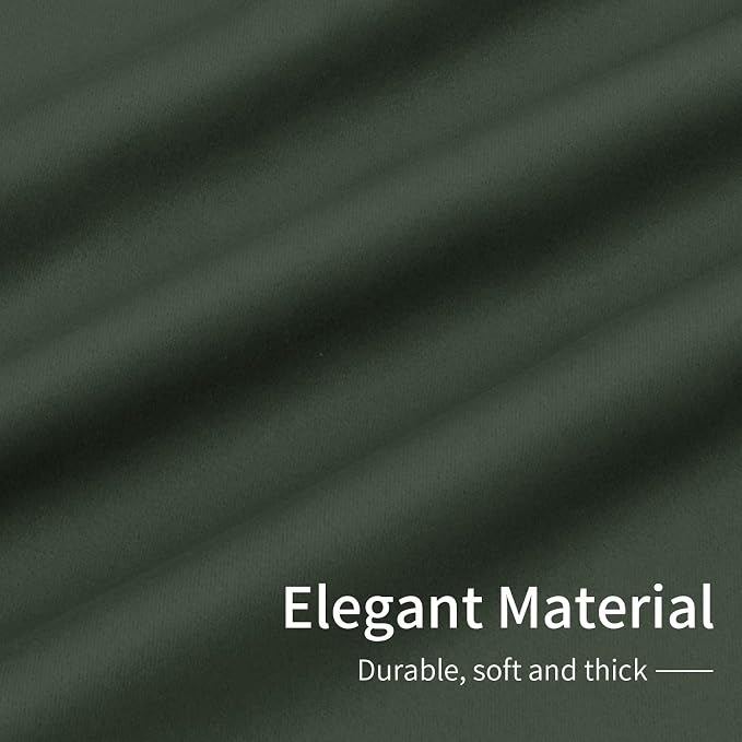 Easy-Going Thermal Grommet Blackout Curtains, 2 Panels 42x54 in | Greyish Green - Image 6