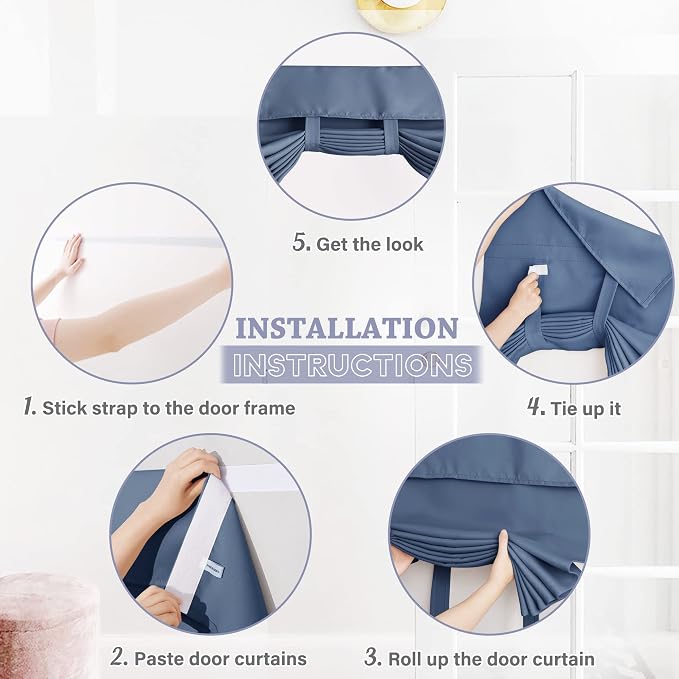 RYB HOME 40 inch Blackout Curtains - Image 2
