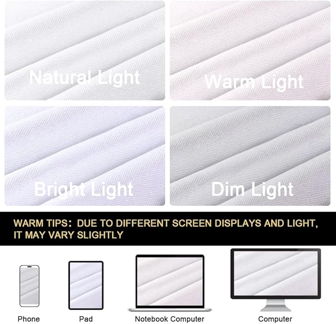 PrinceDeco 100% Blackout Curtains for Bedroom Blackout Linen Curtain for Sliding Glass Door Extra Wide Blackout Curtains Anti Rust Grommet Room Divider for Living Room,W100 X L108 Inch,Pure White