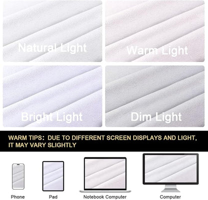 PrinceDeco 100% Blackout Curtains for Bedroom Blackout Linen Curtain for Sliding Glass Door Extra Wide Blackout Curtains Anti Rust Grommet Room Divider for Living Room,W100 X L108 Inch,Pure White