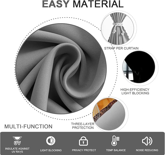 Self Adhesive Curtains, No Drilling Curtains, Easy Installation - Image 5