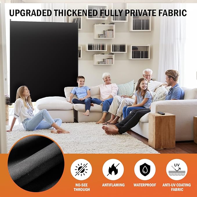 Room Divider Panel, 100% Blackout Privacy Screens - Image 5