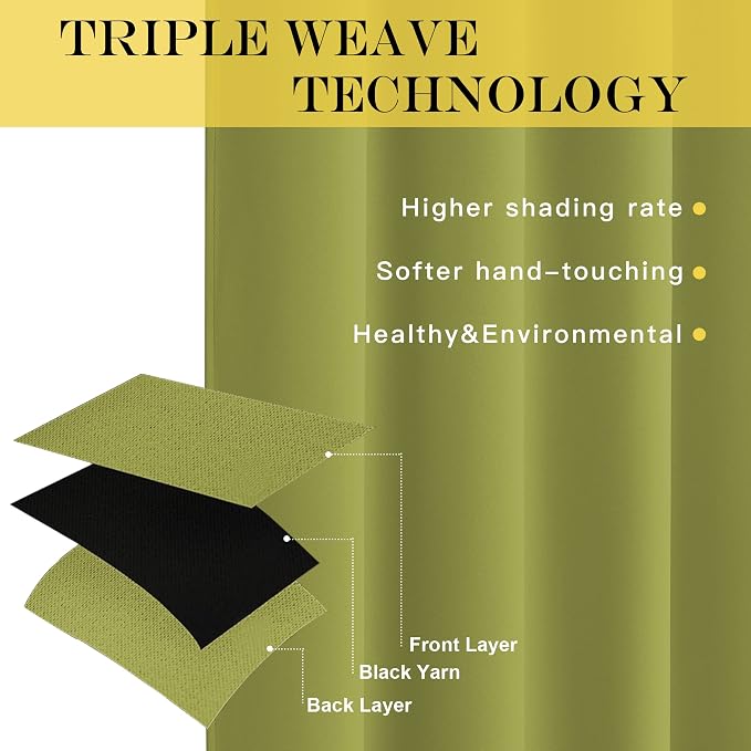 NICETOWN Blackout Window Curtain 90 inch Length - Image 3