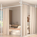 Room Divider for Room Separation, 4-10ft 28-140inch Adjustable Temporary by homefurnishing