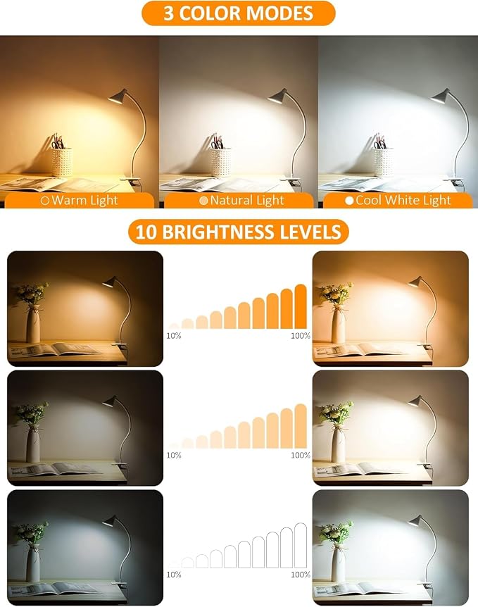 Clip on Light USB Reading Light - Image 2