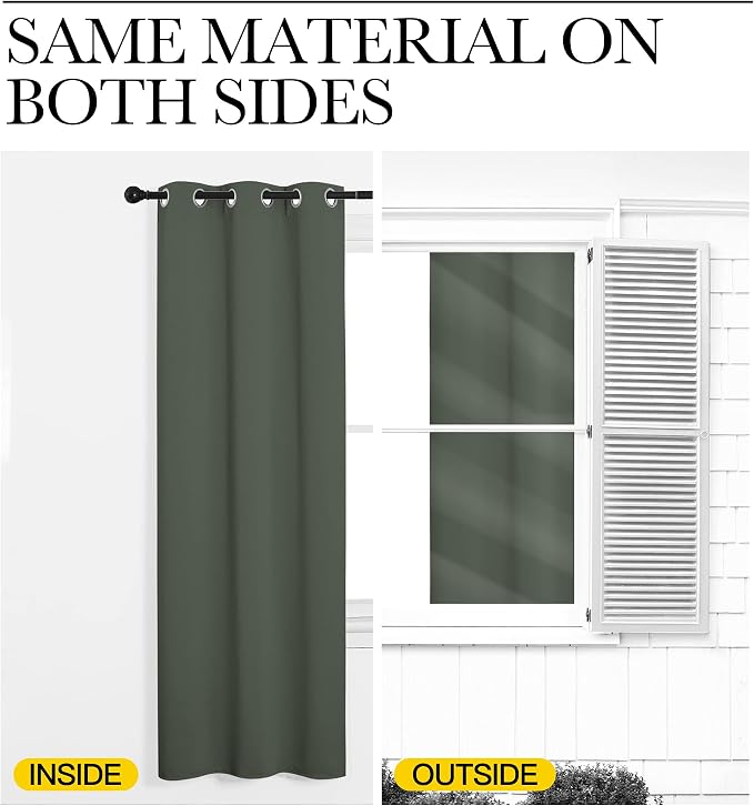 NICETOWN Room Darkening Curtain Panels - Image 6