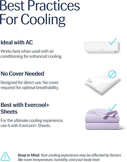 REST® Evercool® Cooling Comforter, King/Cali King, Blanket for Hot Sleepers, All Season Bedding to Keep Cool for Night Sweats, Breathable Lightweight Blanket, 106x90 Inches, Lavender Breeze